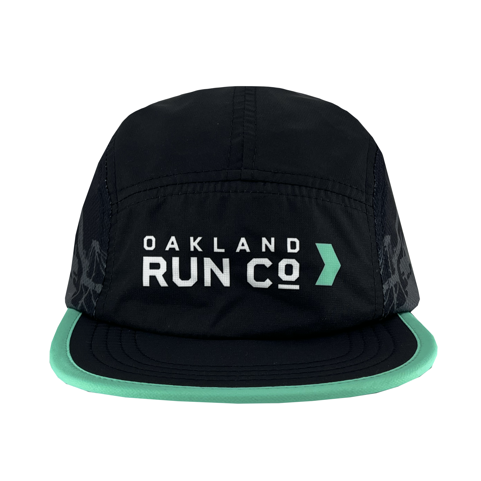 Running Hat Oakrunco Light Breathable Mesh Black And Green