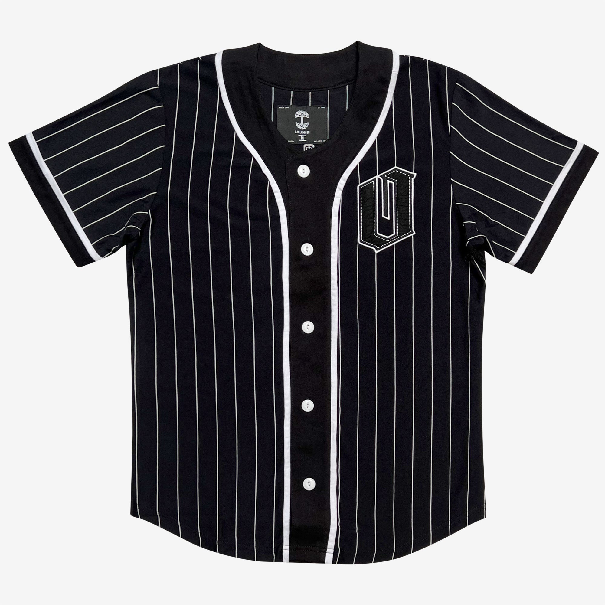 Oaklandish Football Jersey - Official Away, O for Oakland, Boxy Mesh, Black X-Large / Black