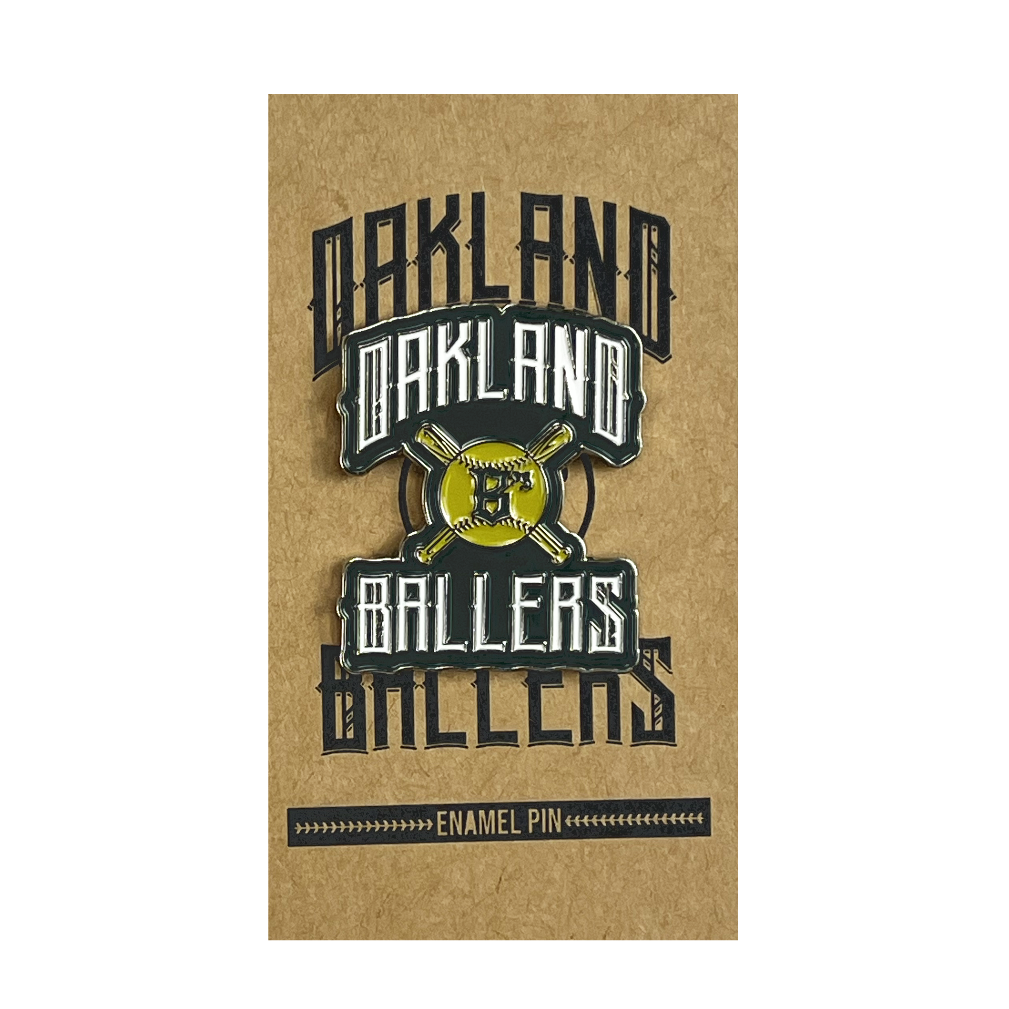 Oaklandish Oakland Ballers Bats Logo Enamel Pin - Civic Pride by Design ...