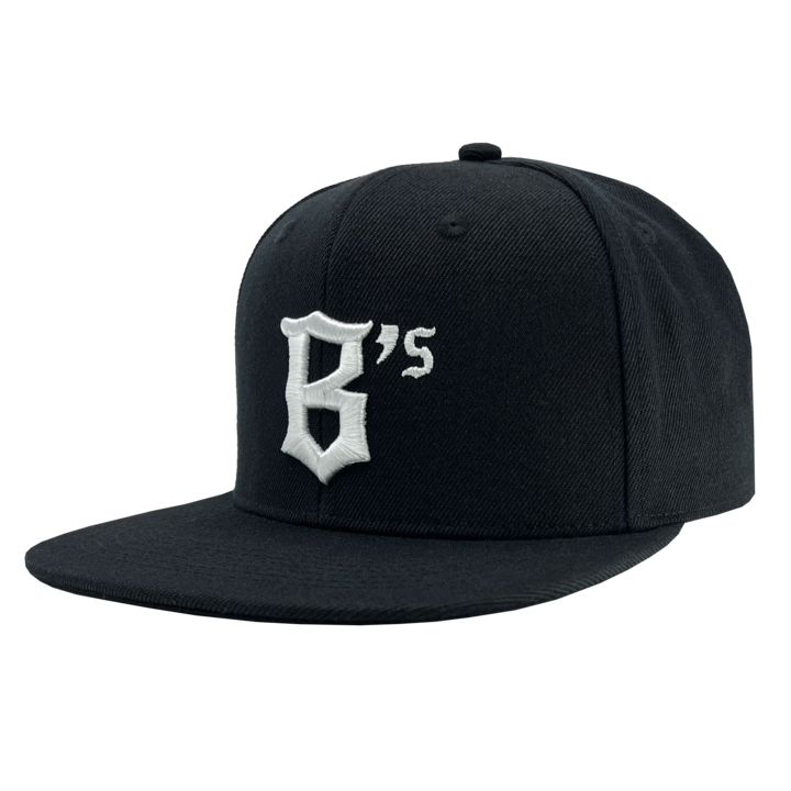 Hat - Oakland Ballers Snapback, White Embroidered Logo, Black