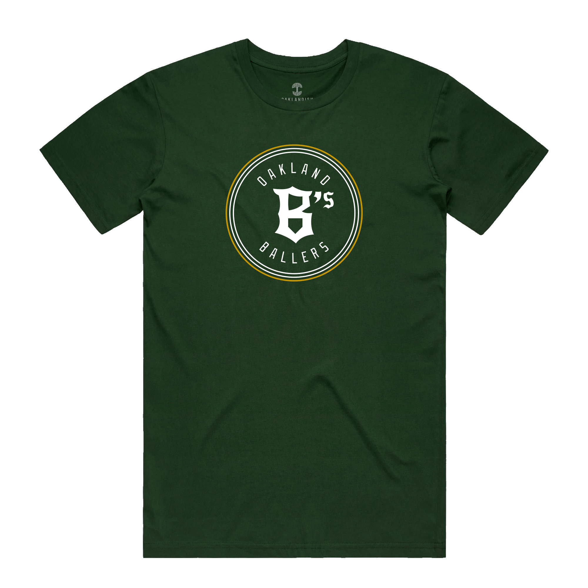 T-Shirt - Oakland Ballers Classic Logo, Forest Green