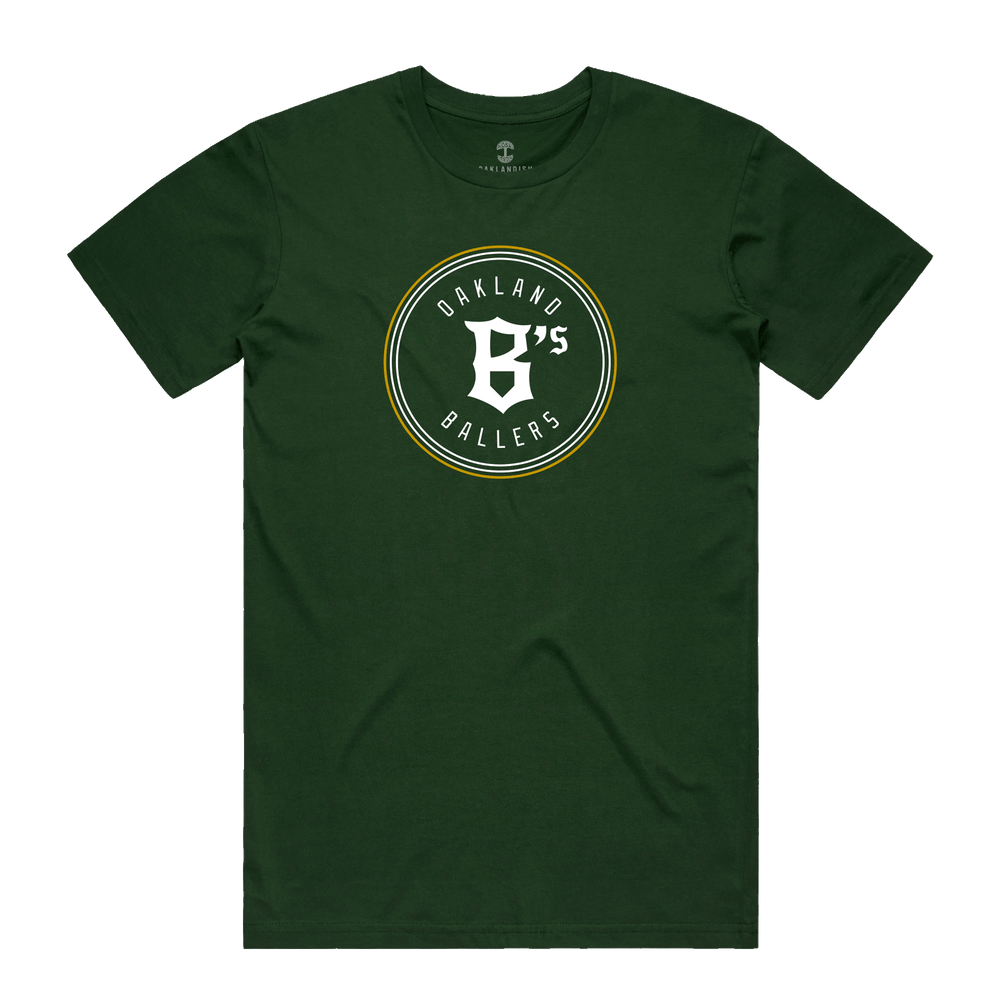 T-Shirt - Oakland Ballers Classic Logo, Forest Green