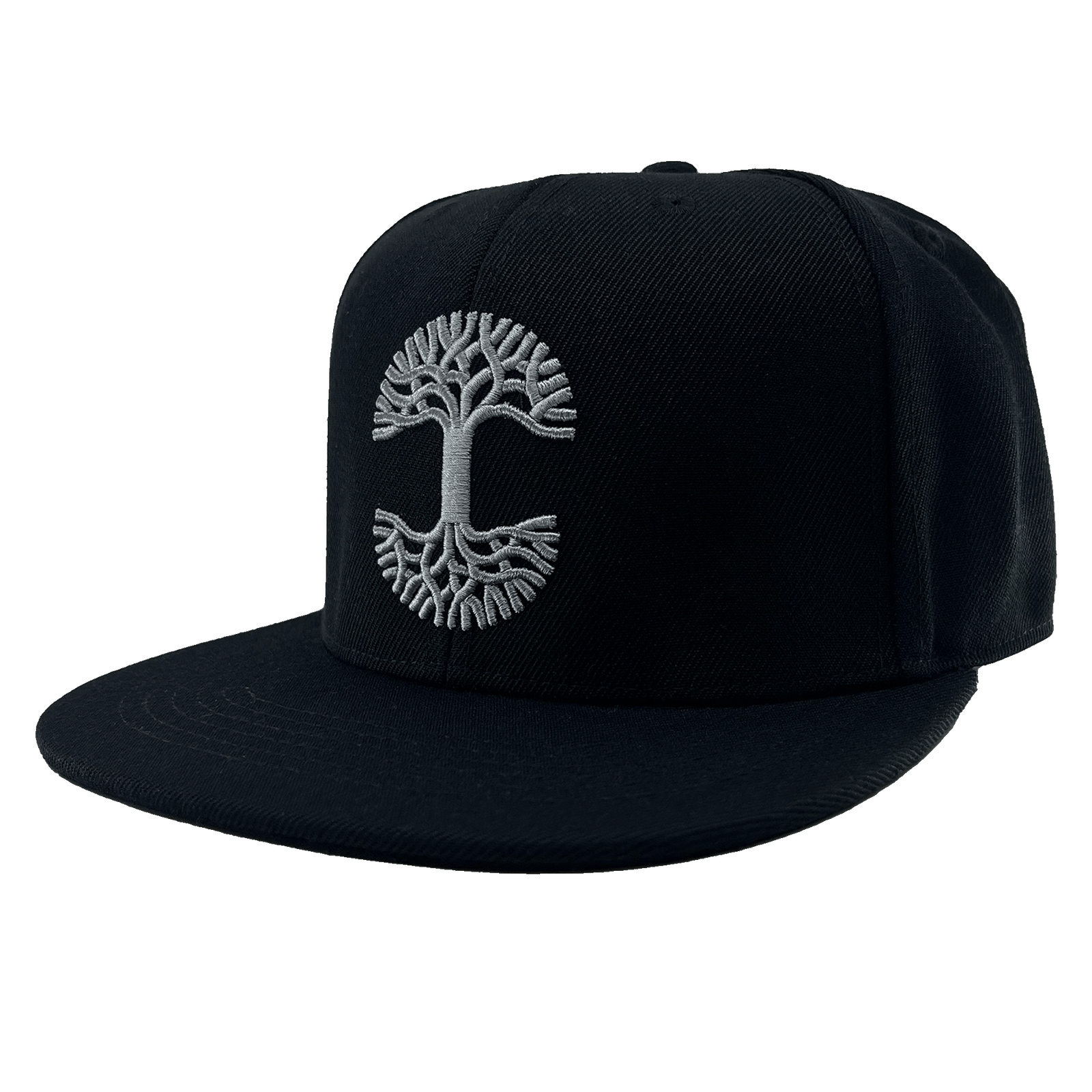 Hat - Grey Embroidered Oaklandish Logo and Wordmark, Black