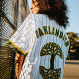 Oaklandish Football Jersey - Official Away, O for Oakland, Boxy Mesh, White X-Large / White