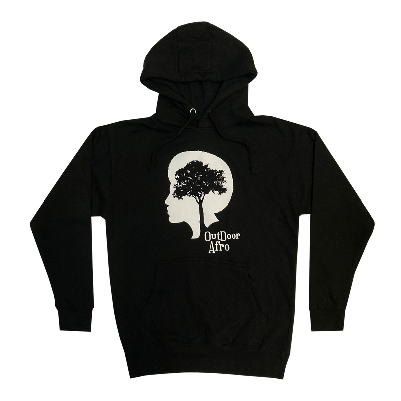 Hoodie - Outdoor Afro Head with Tree Logo, Black – Oaklandish