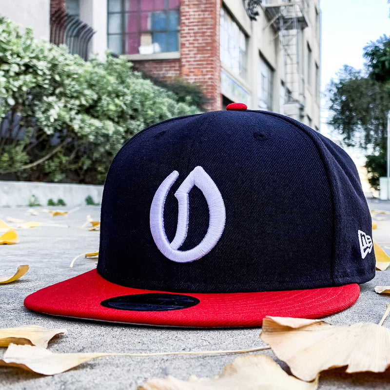 New Era Cap - 9FIFTY, White Embroidered A's O logo, Navy & Red – Oaklandish